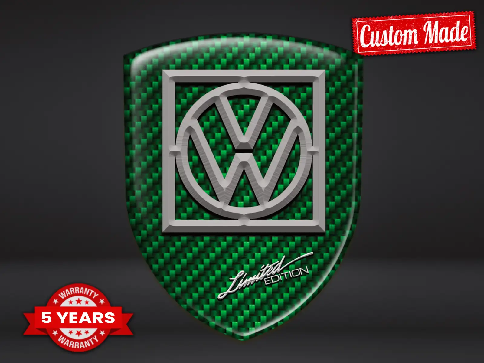 VW Logosticker Limitiert Premium Professionell Gedruckt